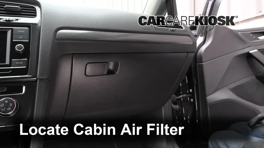 2019 Volkswagen Golf SportWagen S 1.4L 4 Cyl. Turbo Filtro de aire (interior)